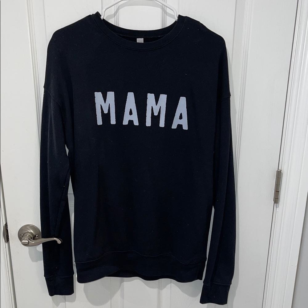 Black 'MAMA' Sweatshirt Small